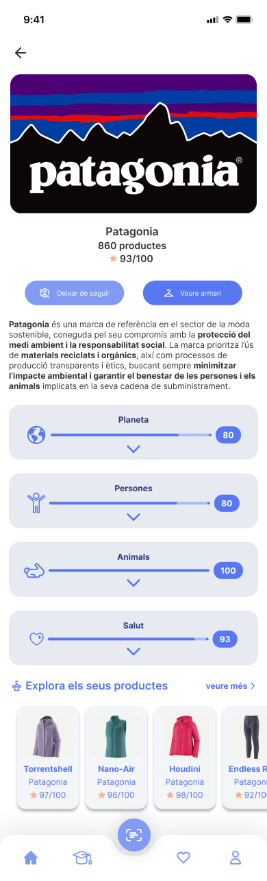 Brand Detail UI